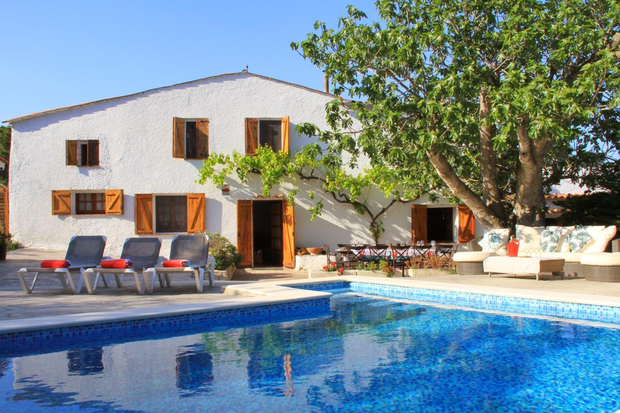 Masia Can Magan Lux, Ideal Grupos 20Pax Palafolls Bagian luar foto